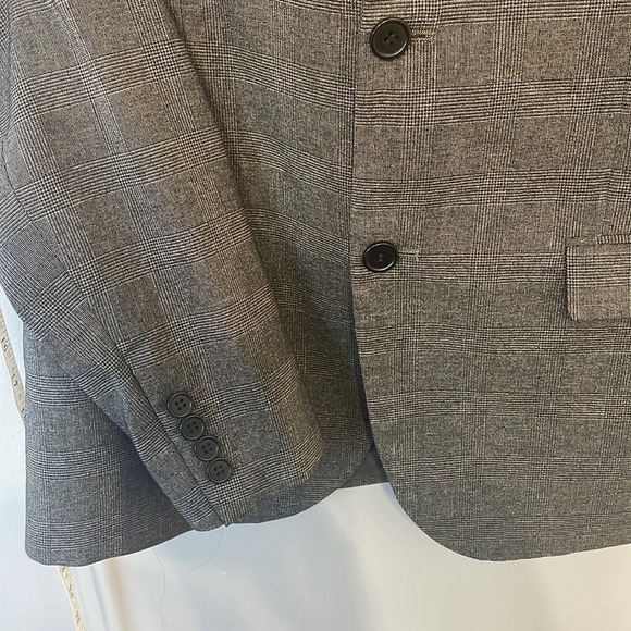 H&M men’s Skinny fit blazer grey size 40R - Picture 3 of 6